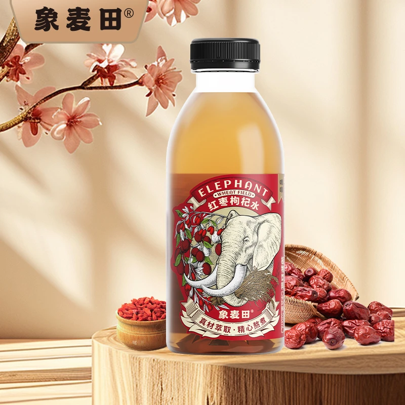 象麦田【红枣枸杞水6瓶】植物饮料0糖0脂0香精药食同源果蔬天然味道