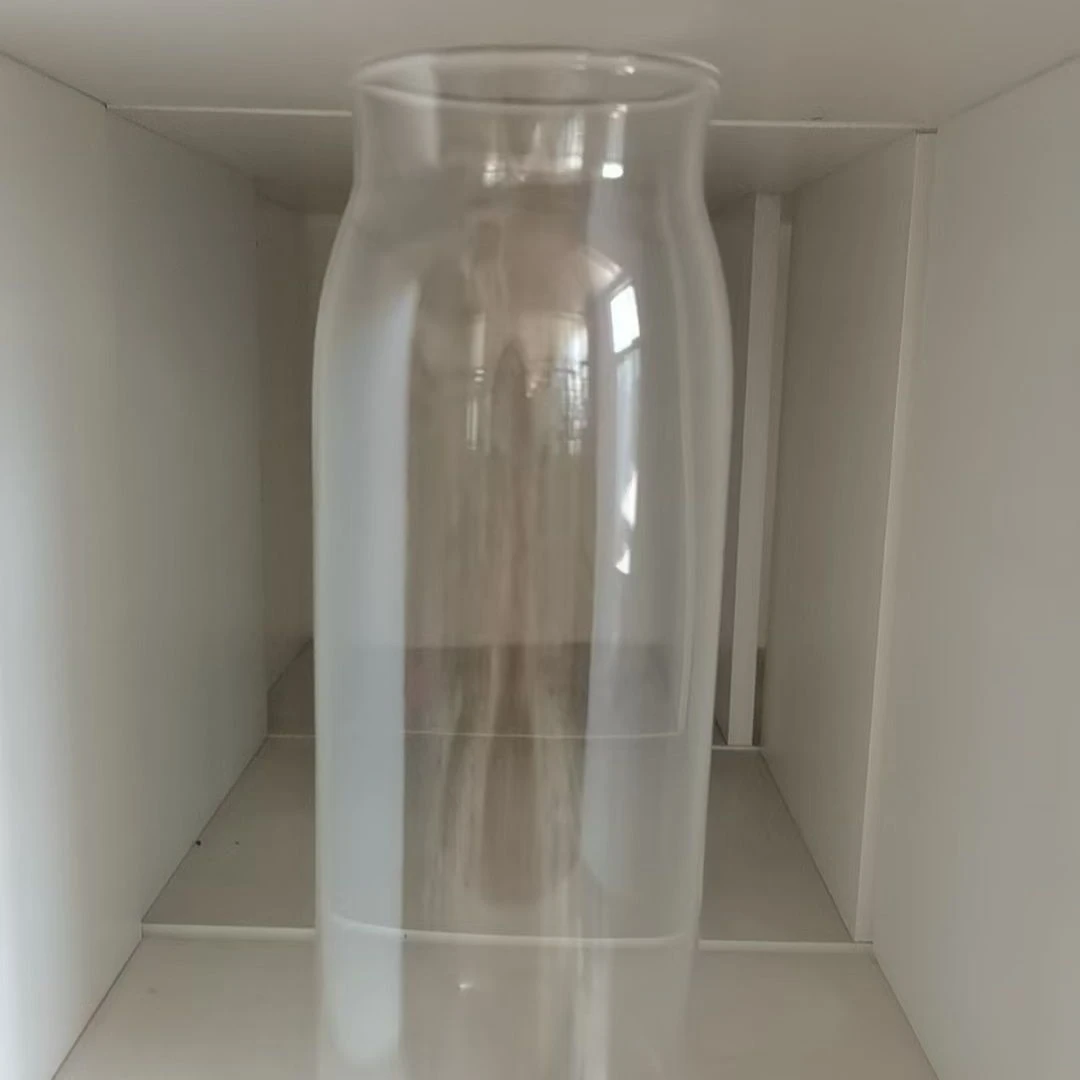 058直身玻璃瓶高硼硅大容量花瓶家用水瓶 微瑕
