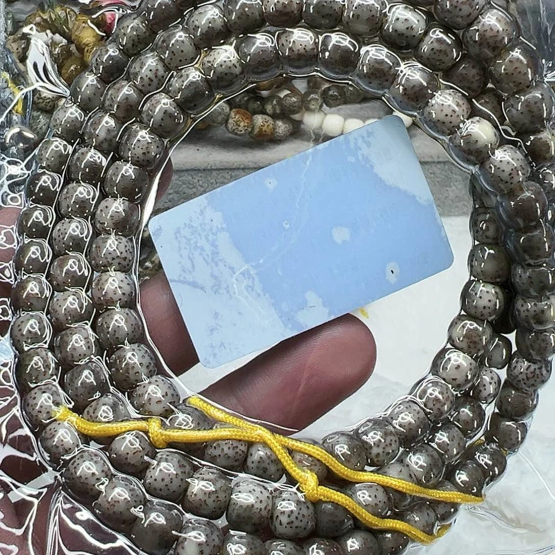 星月菩提手串21高端卡姿兰大眼睛黑灰星月菩提87-108