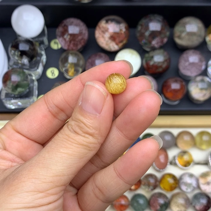 水晶手链未镶嵌-***-天然发晶打孔不退不换