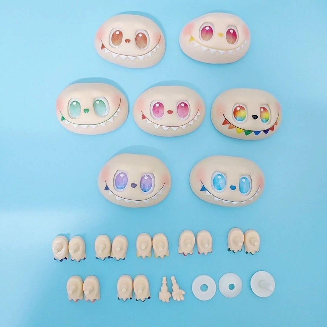 布布手脚配件及硅胶搪胶脸部模具用于玩偶diy拉布布娃头手工