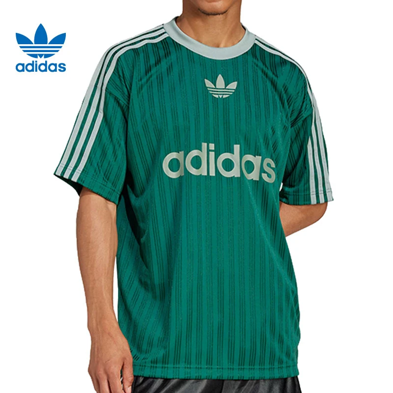 adidas阿迪达斯男子ADICOLOR POLY T针织无领短T恤JP1028