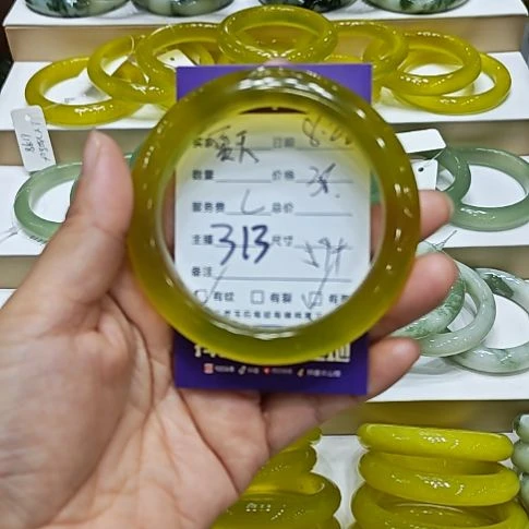 夏***風未镶嵌岫玉手镯岫玉