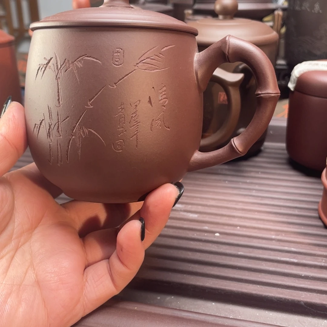 紫砂茶杯宜兴紫砂杯