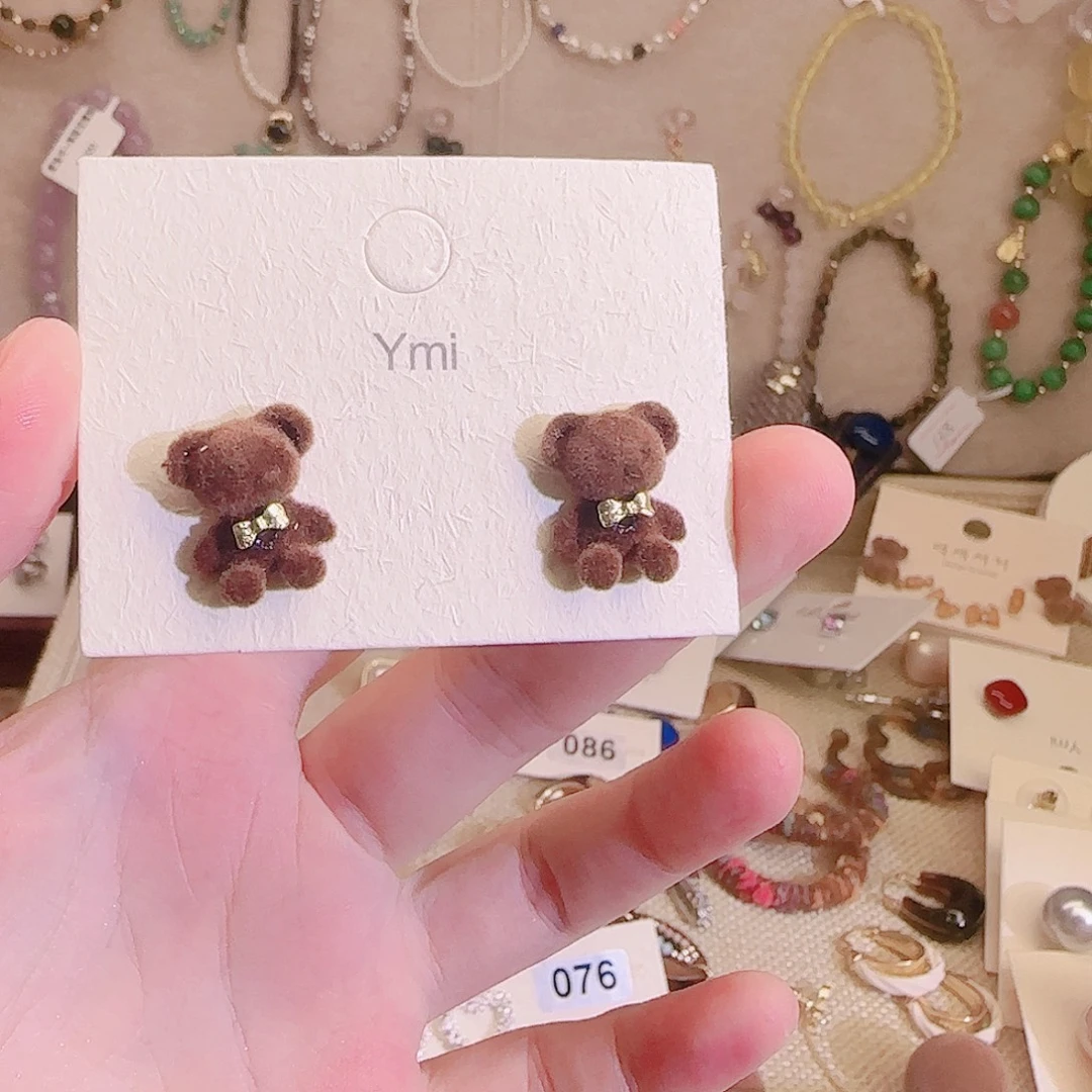 琉璃纯铜合金耳钉