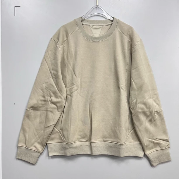 2601024纯色加绒圆领长袖卫衣男女同款26秋冬新款