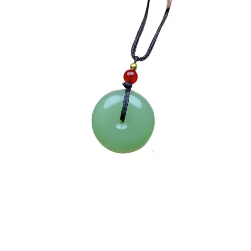 天然东陵玉平安扣吊坠{随机发货}