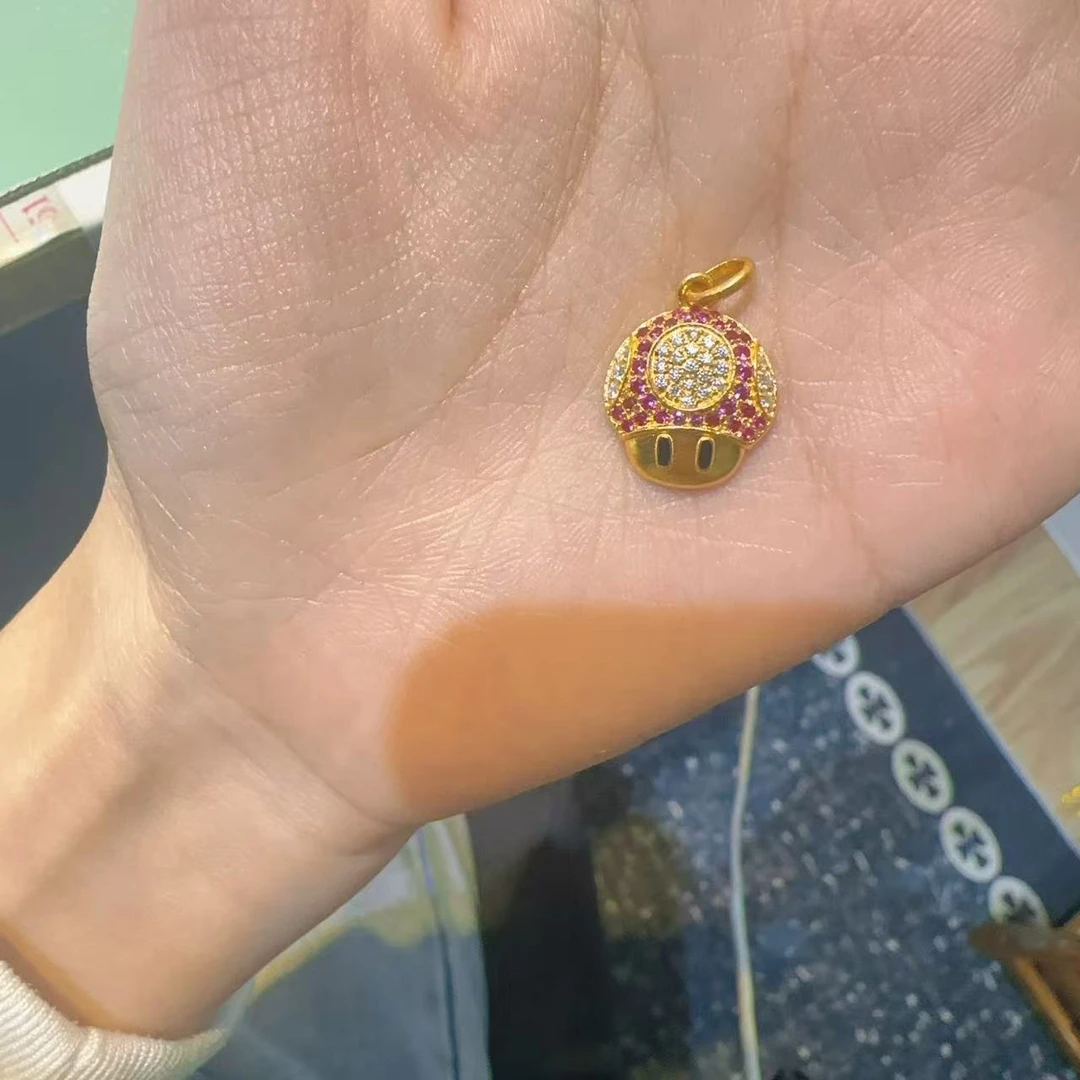 足金999黄金5G工艺时尚吊坠