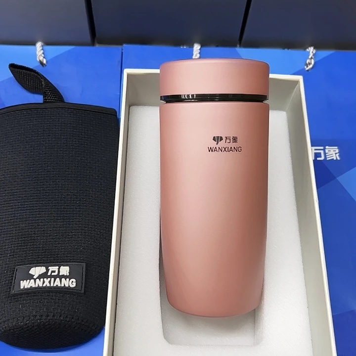 万象保温杯f95-360粉杯套