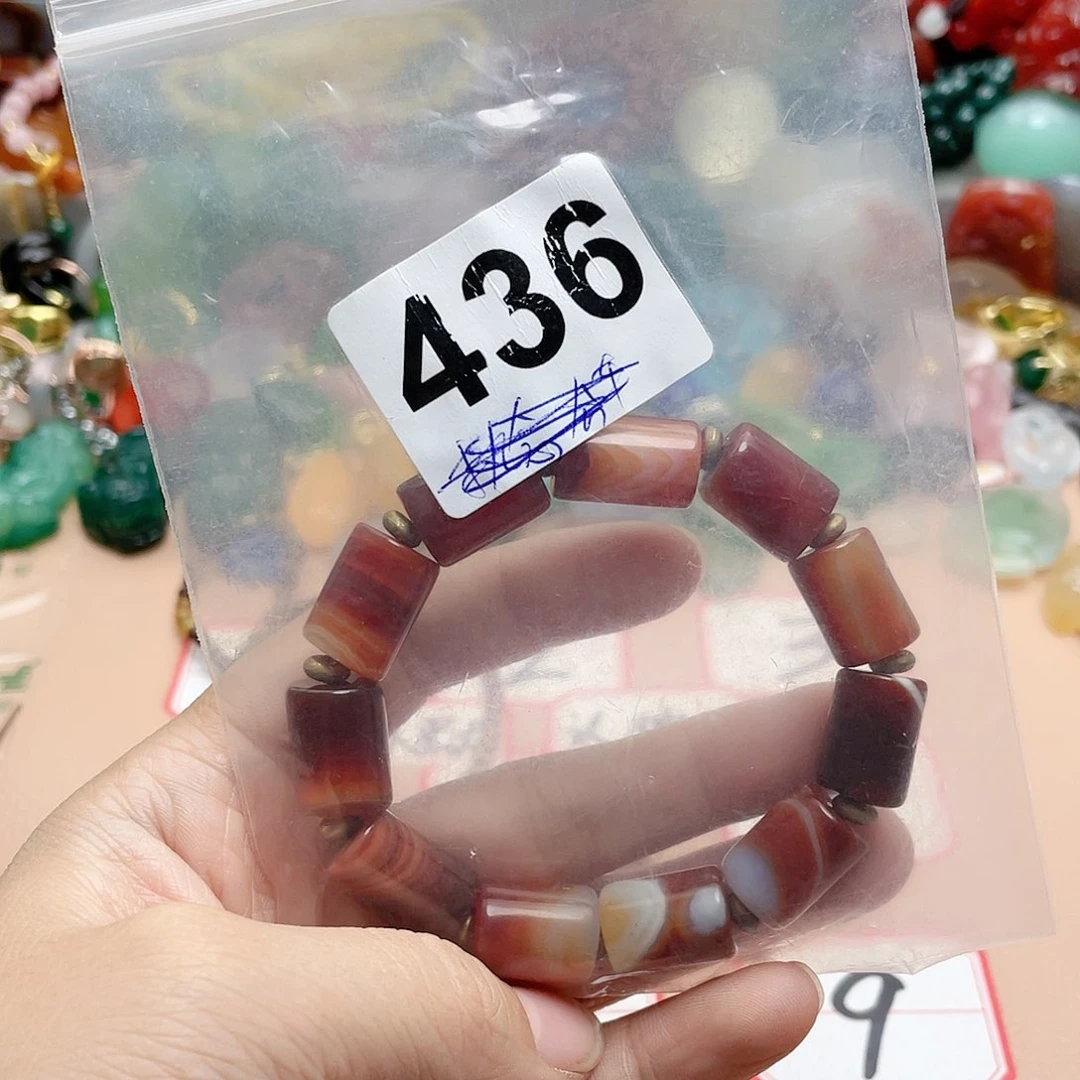 合金颈饰玛瑙/玉髓开**来