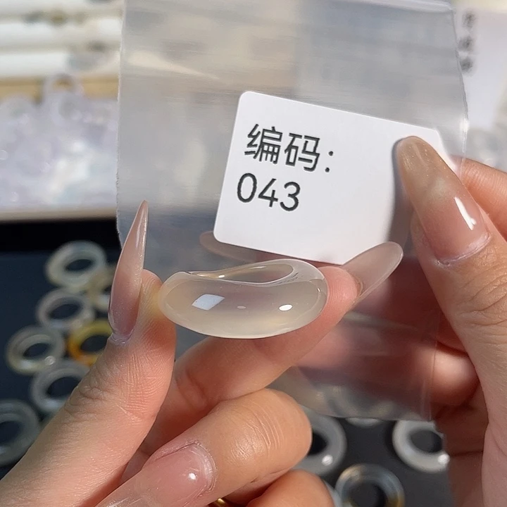 玛瑙/玉髓未镶嵌戒指043港16