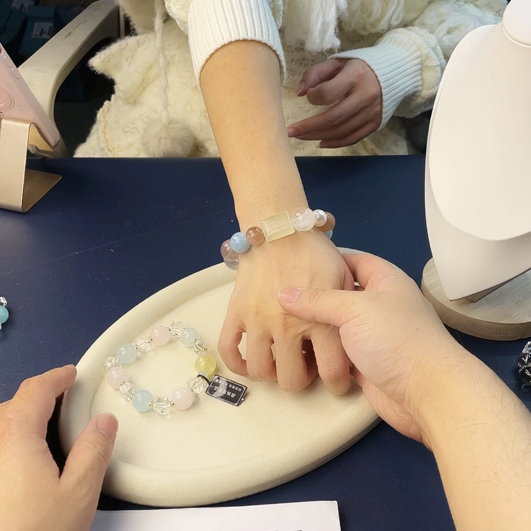 手链银S925镶嵌水晶