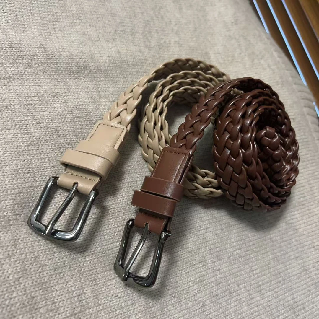 【那尚新品】 人手必备时尚休闲针扣编织腰带