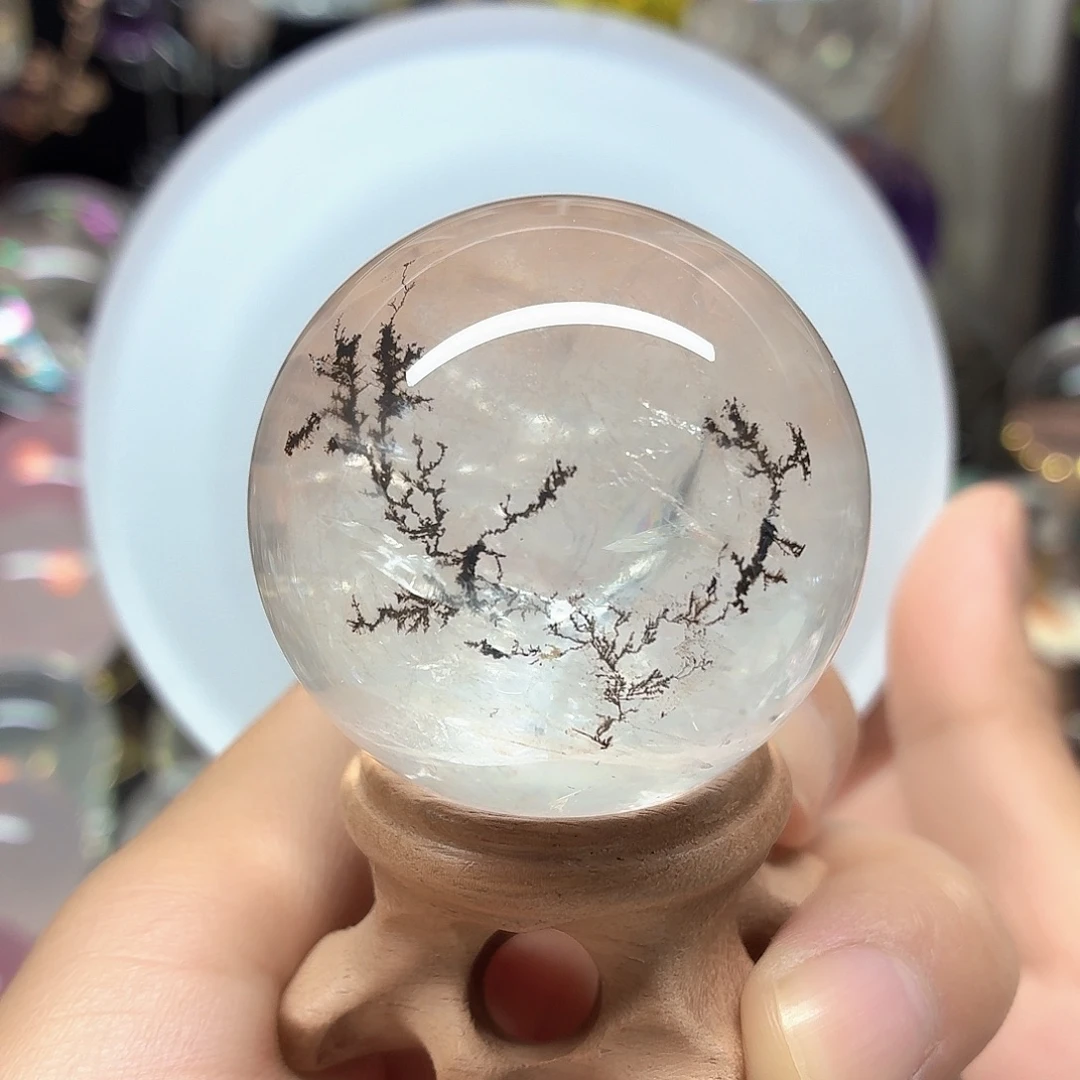 水晶未镶嵌珠宝半成品发财树44