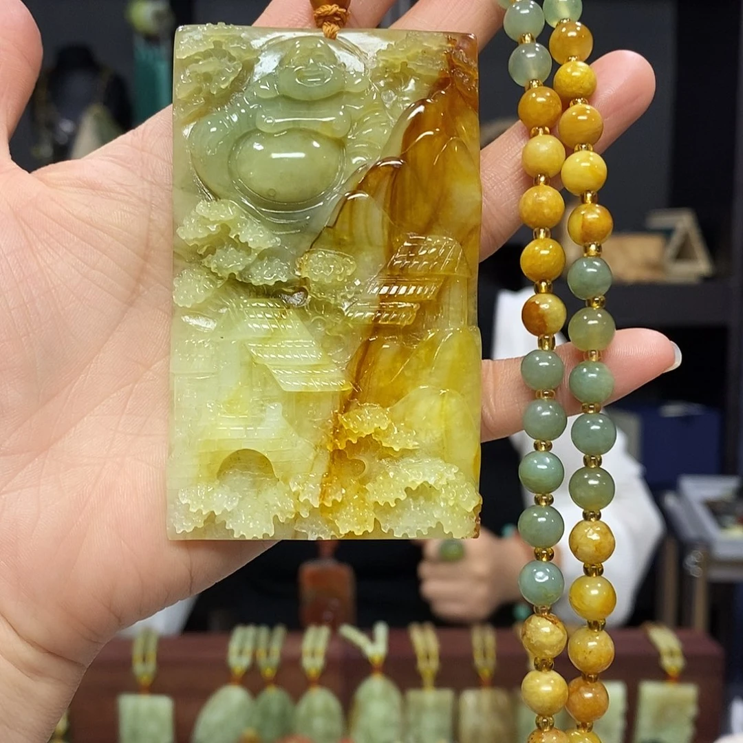 岫玉挂件吊坠未镶嵌