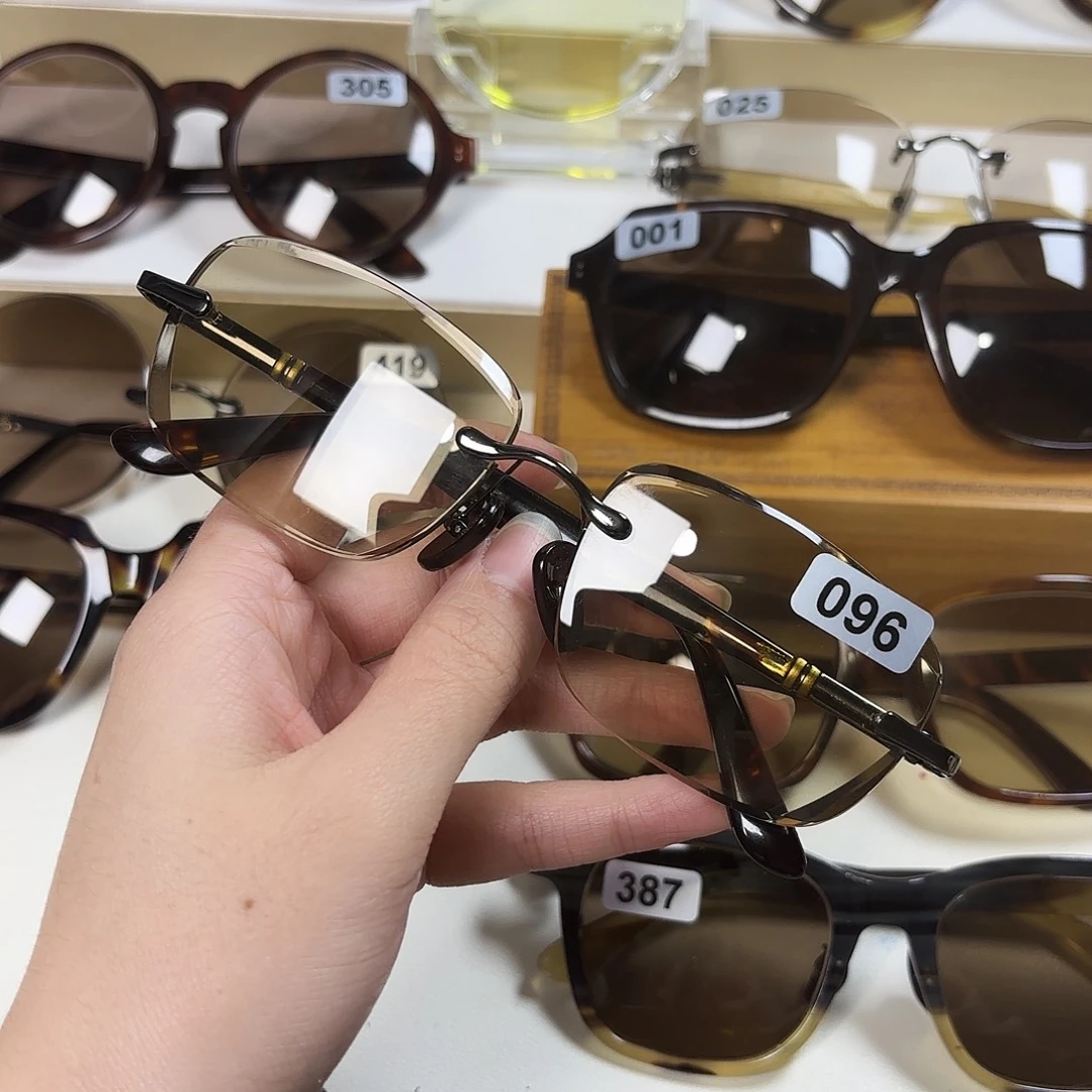 ****龙分体款天然水晶石头镜干净黄底料