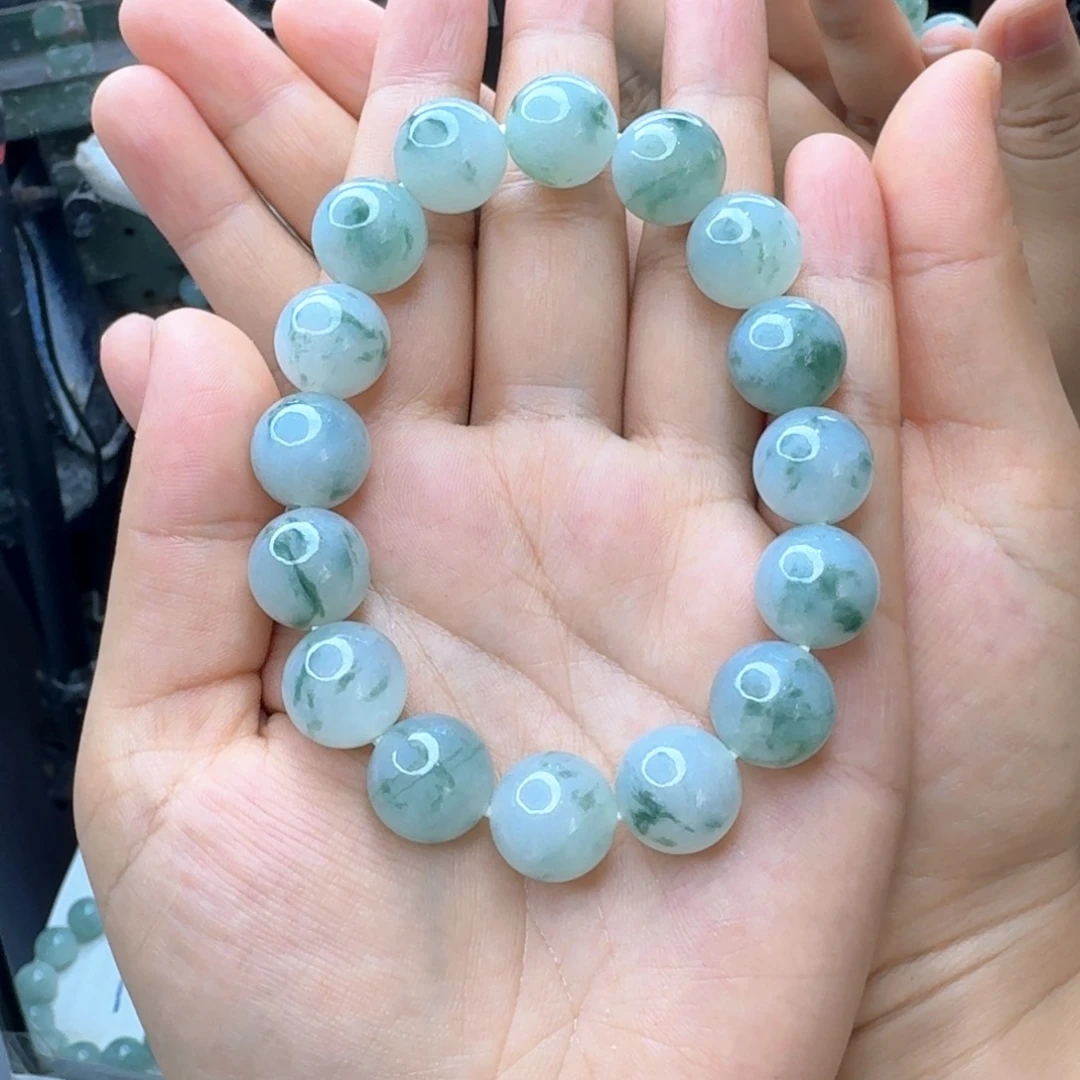 未镶嵌手链翡翠人**戏翡翠手串