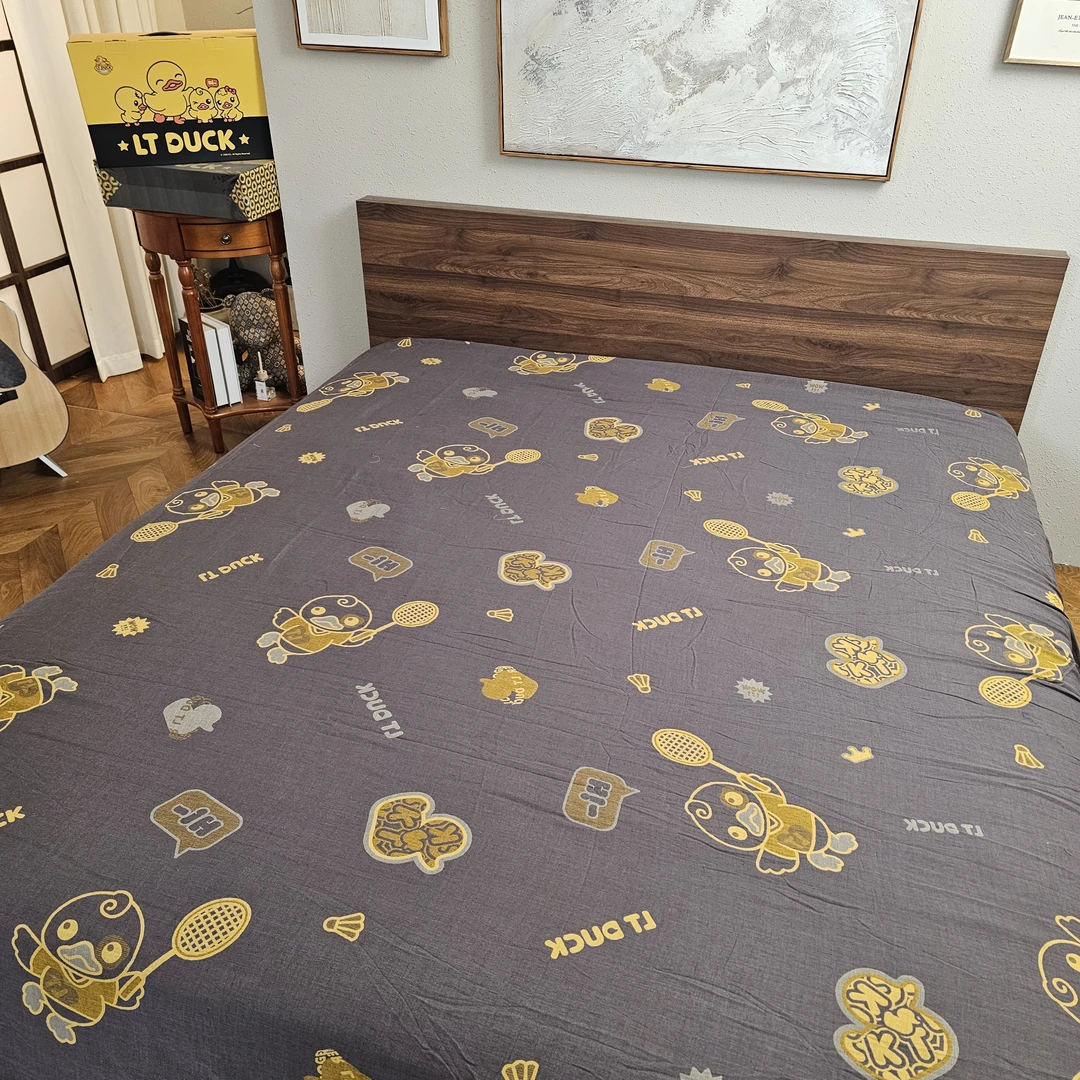 【球拍鸭-布料】纯棉双层纱床单（240*250cm）