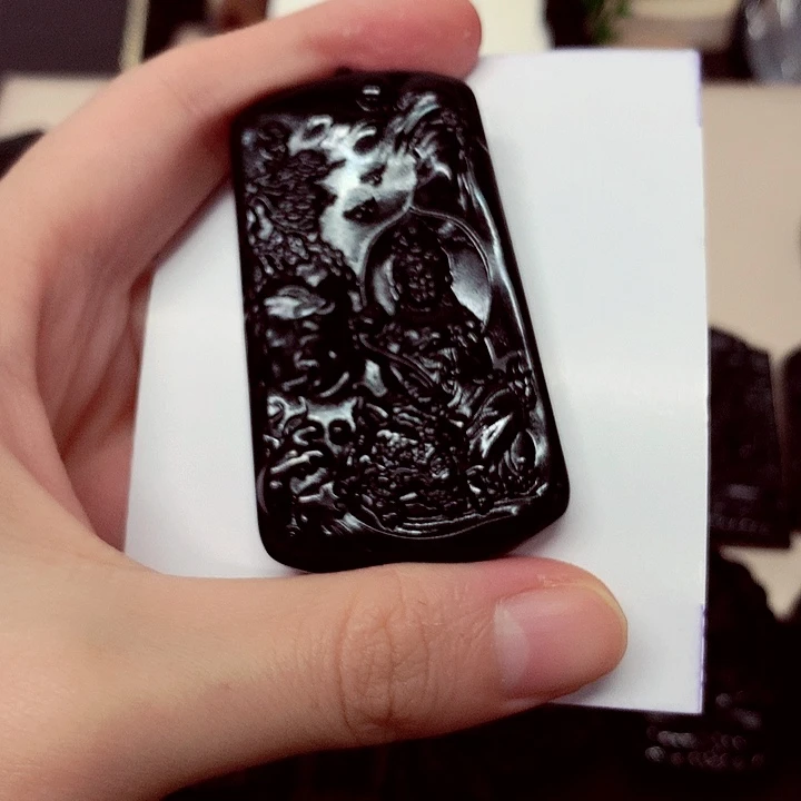 天然缅料a货钢琴黑特色题材挂件