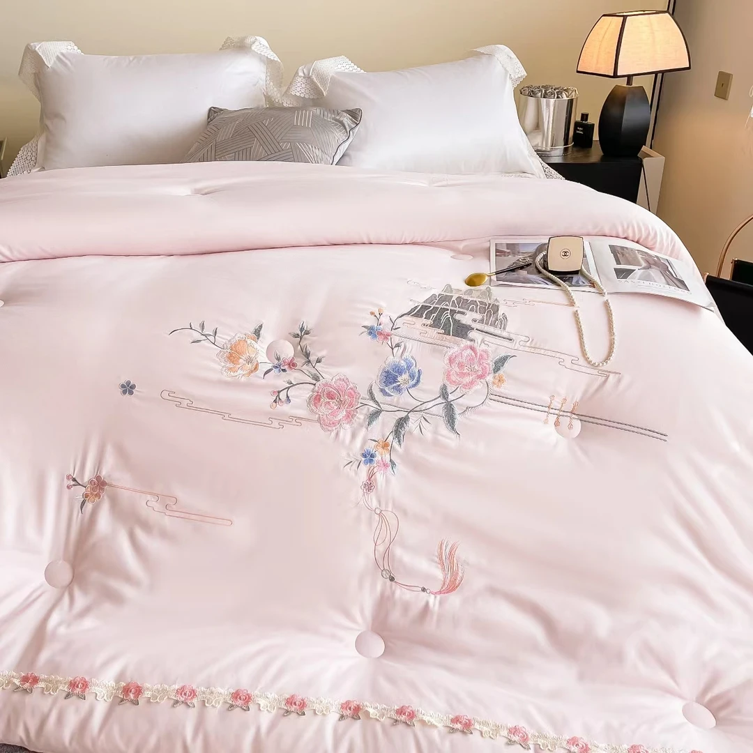 【实体定制款】欧式精美纯刺绣冬被 超保暖系列！绣花被2