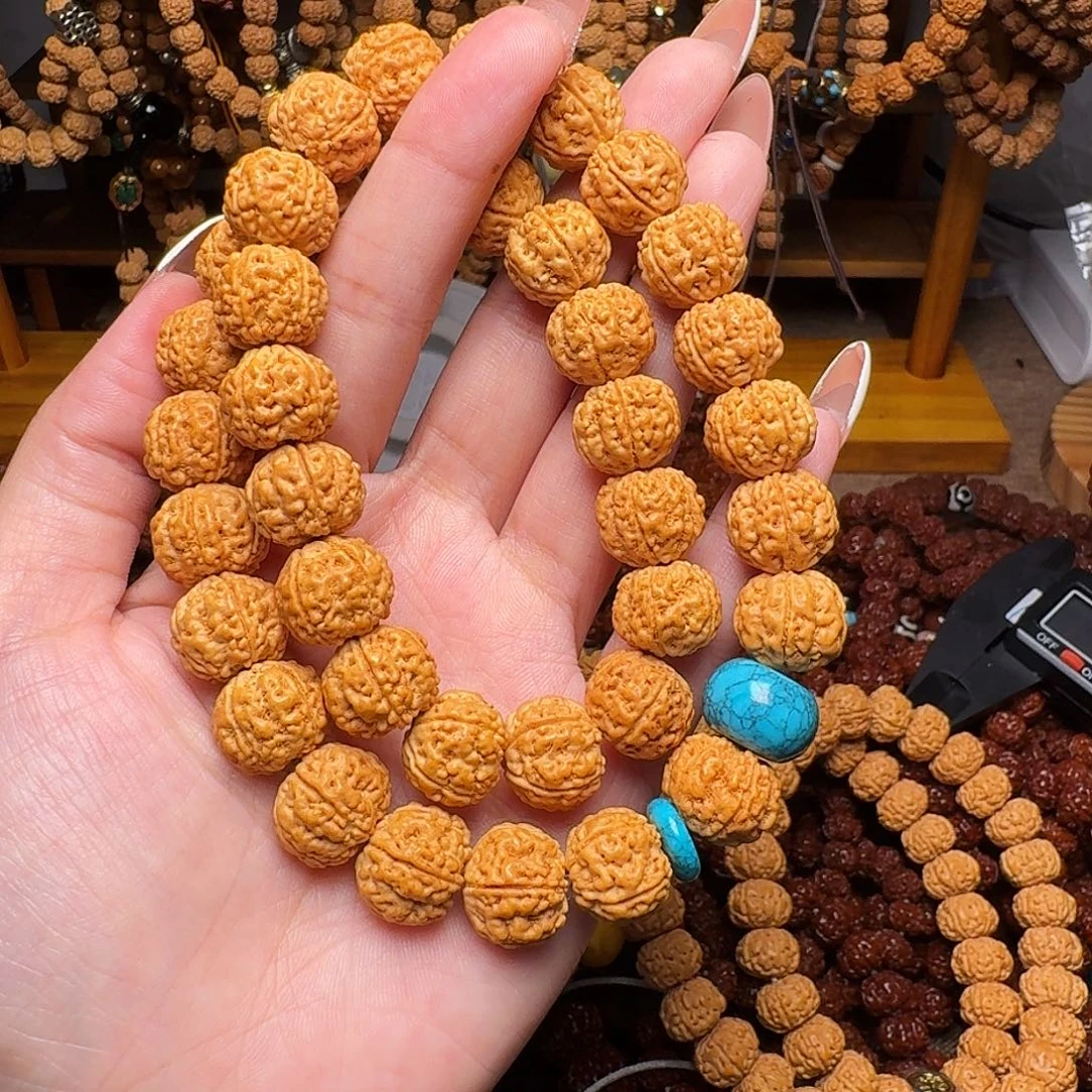 微***美金刚菩提吊坠13mm双圈原皮