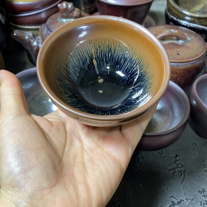 茶盏建阳建盏微瑕束口