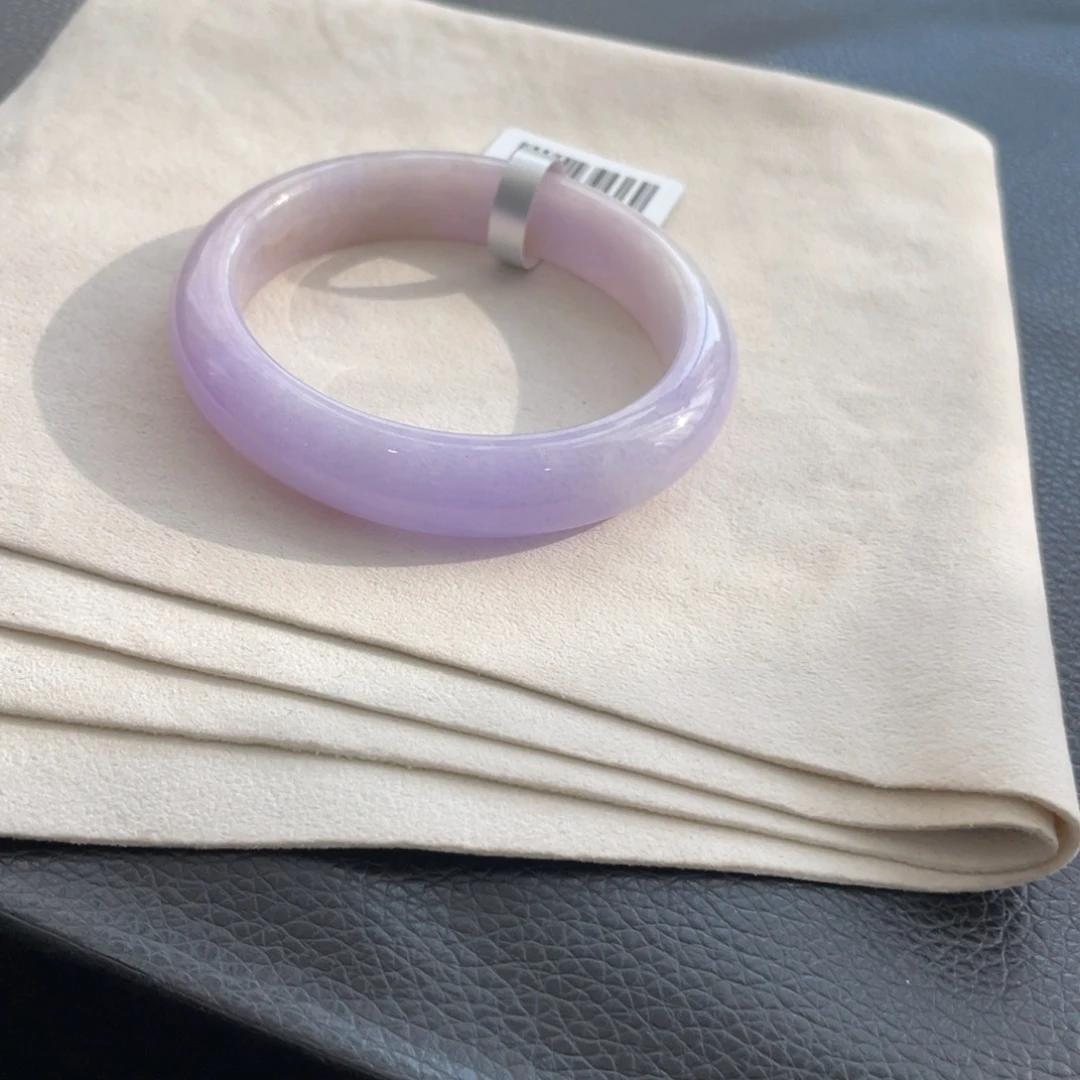 翡翠未镶嵌手镯棉线56