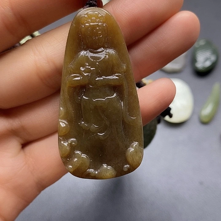 颈饰未镶嵌和田玉丢*童
