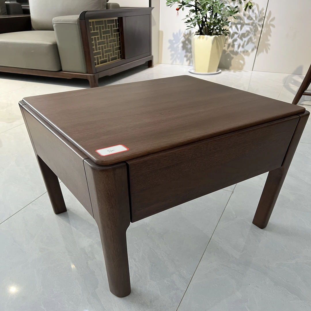 床头柜新款红胡桃家用小户型化妆桌面柜床边柜全实木柜储物柜储物