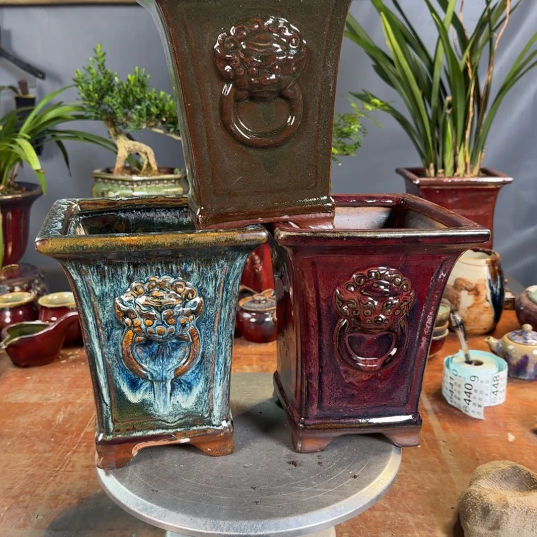 紫砂花盆粤***®三个