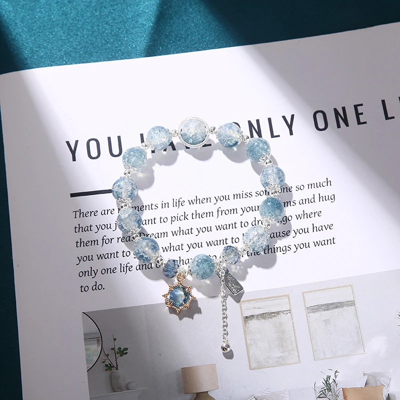 【可樂】百搭古风琉璃珠手工制作diy串珠手链情侣款礼物手串材料包