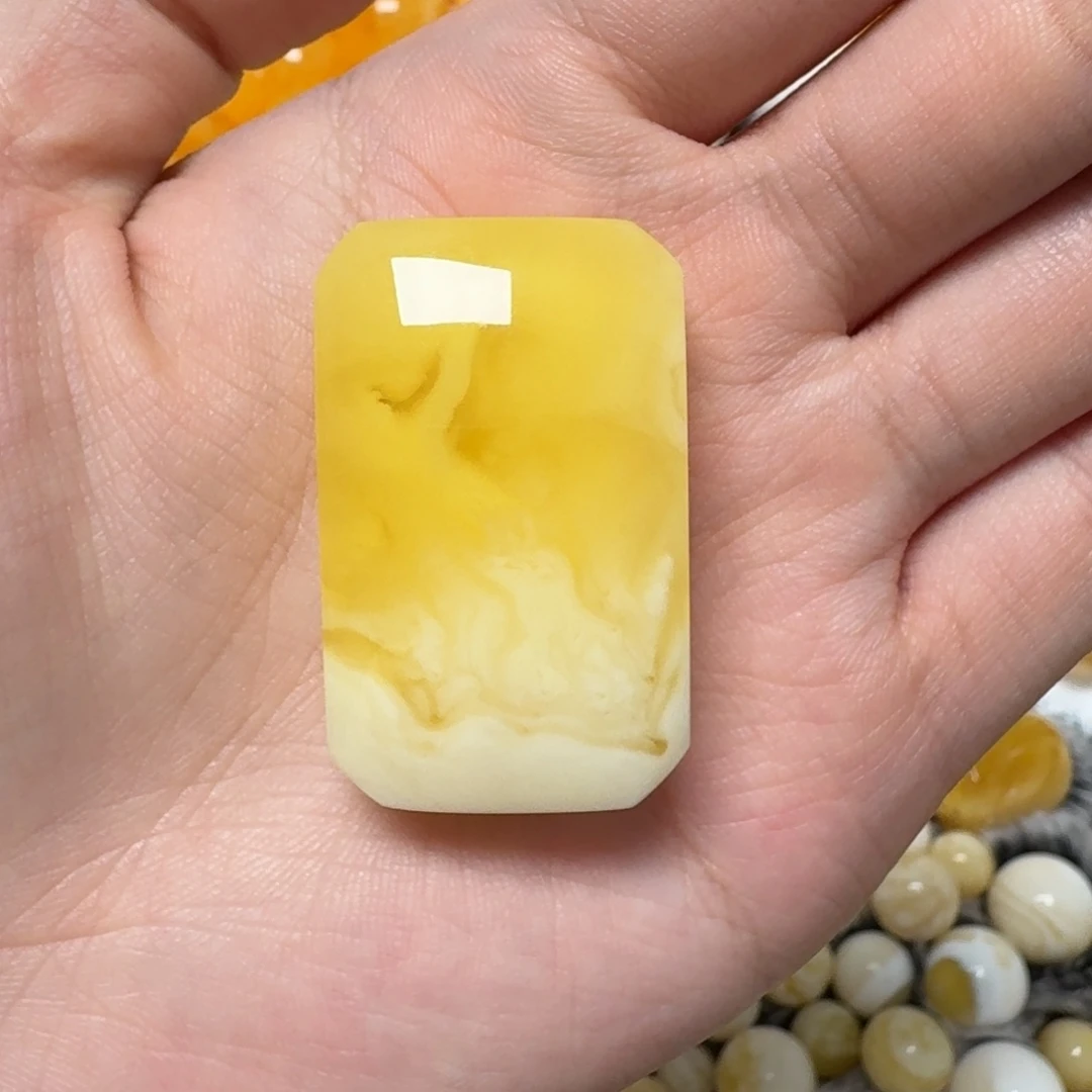 琥珀未镶嵌裸石蜜蜡方牌