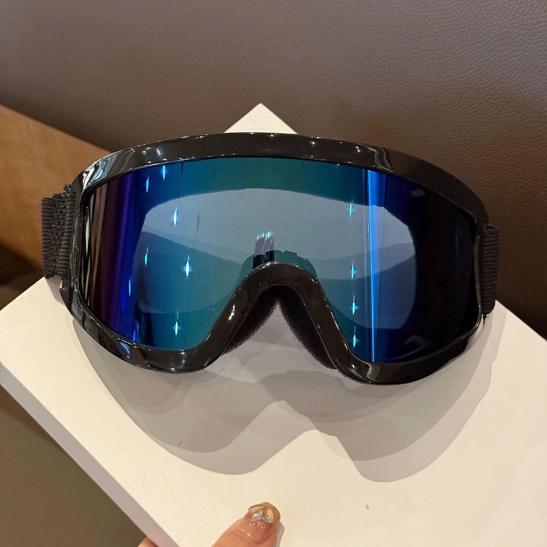 新款滑雪登山护目镜男女大头大脸雪地防风防眩光太阳镜全屏大视野