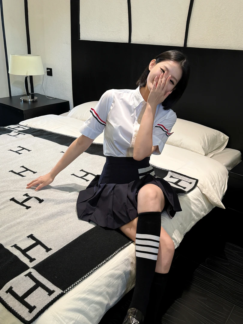 【汤姆Tome】女款-府绸双臂织带短袖衬衫-经典简约时尚百搭显瘦