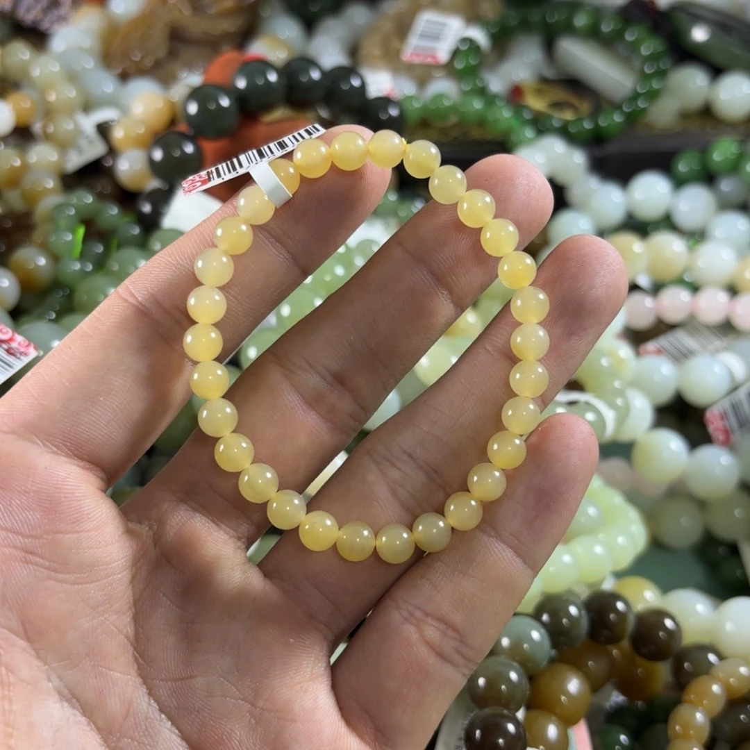 和田玉未镶嵌手链126