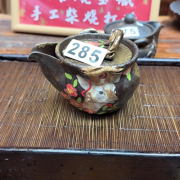 纯手工制作粗陶茶具