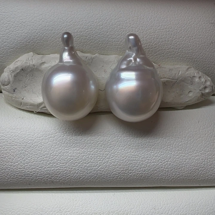 海水珍珠未镶嵌澳白巴洛克裸珠11-12+mm