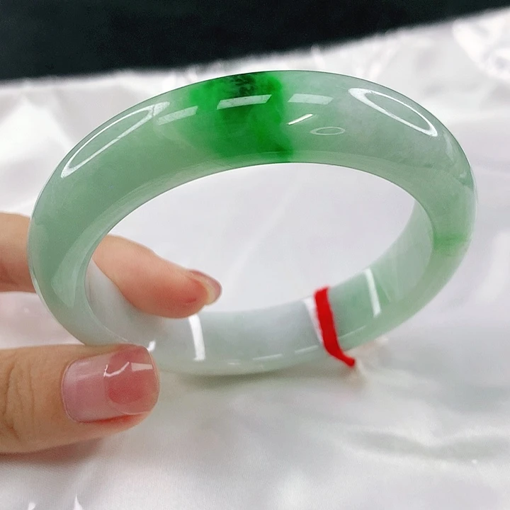 翡翠未镶嵌手镯圈56，18042