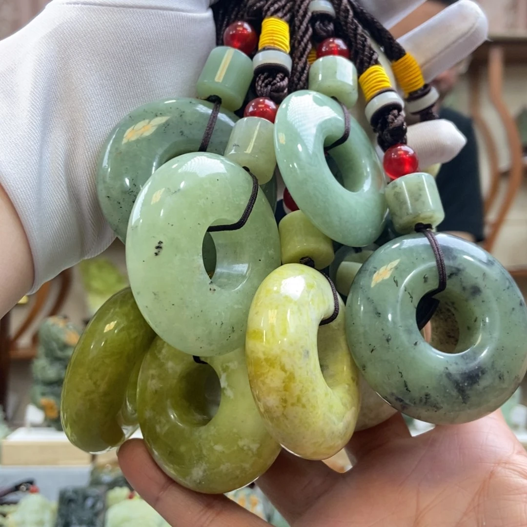蛇纹石玉手把玉琮（多样性发一件）未镶嵌