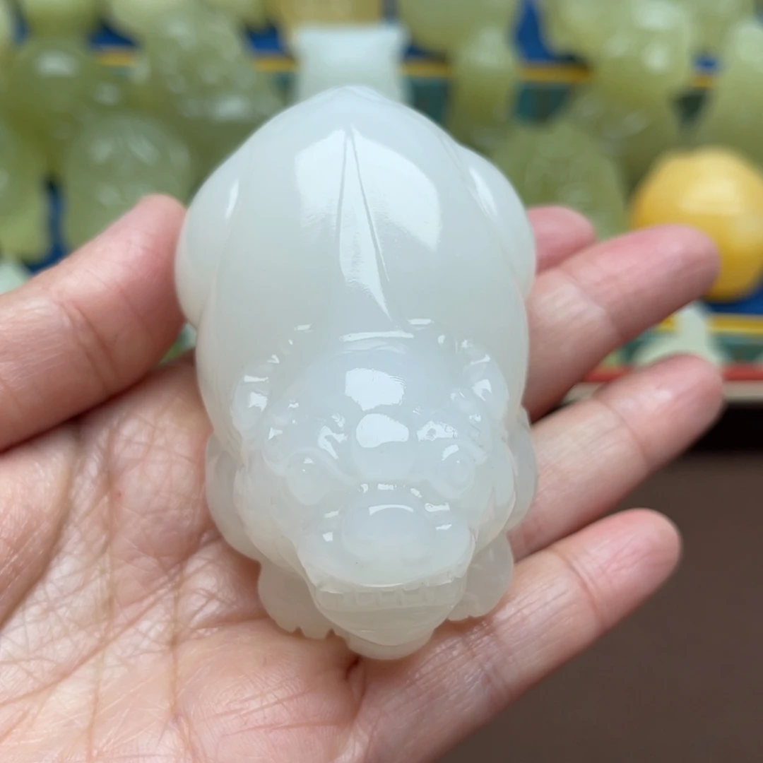 玉天然桌面小摆件