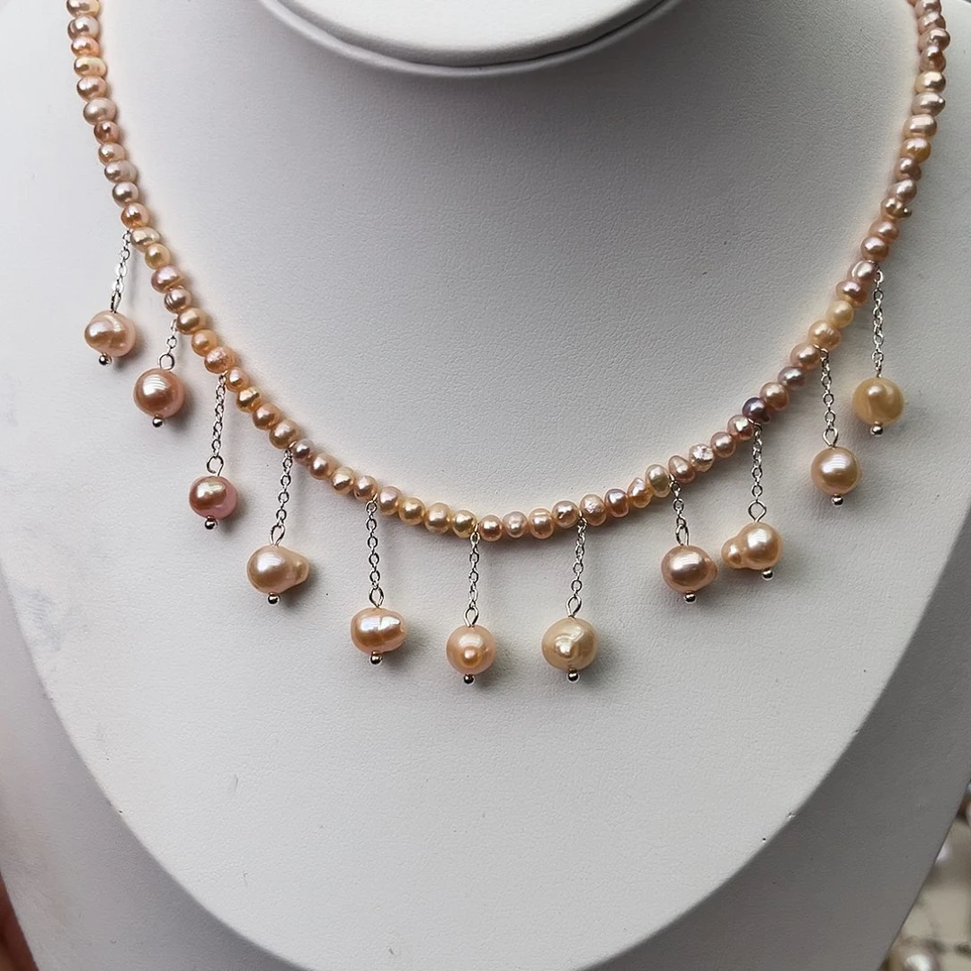 颈饰未镶嵌淡水珍珠