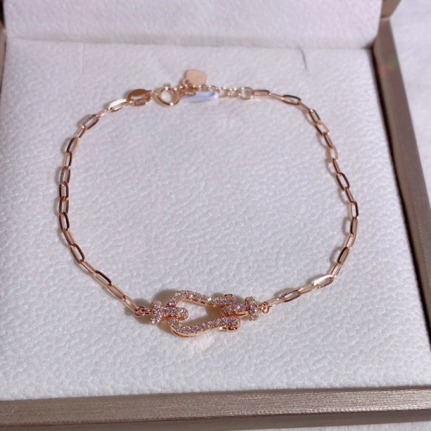 18k金手链，新款马蹄