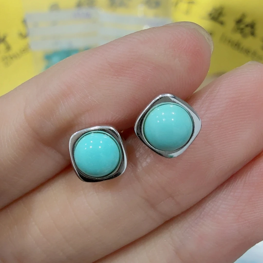 银S925镶嵌绿松石珠宝奇石