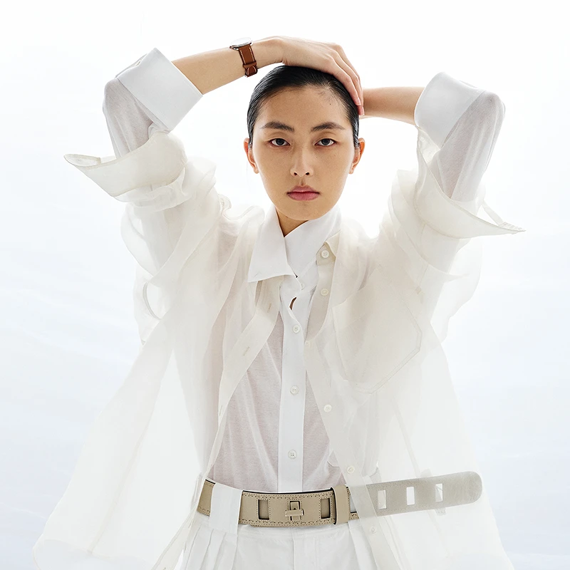 【商场同款/SAMUEL系列】LESS2025春新款衬衫两件套装2P3224350