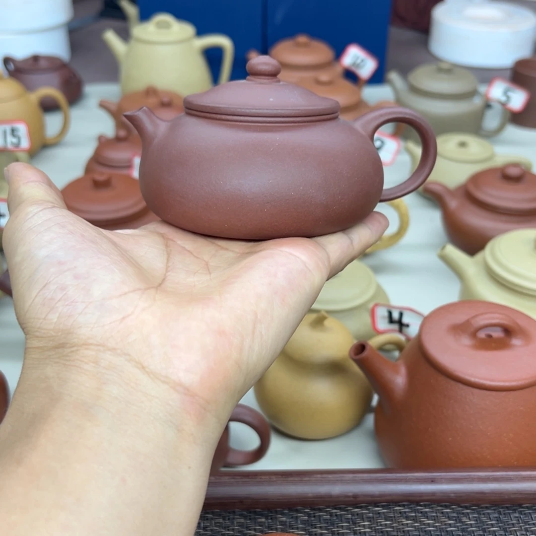 犇***4茶壶紫砂寒江微瑕200cccv