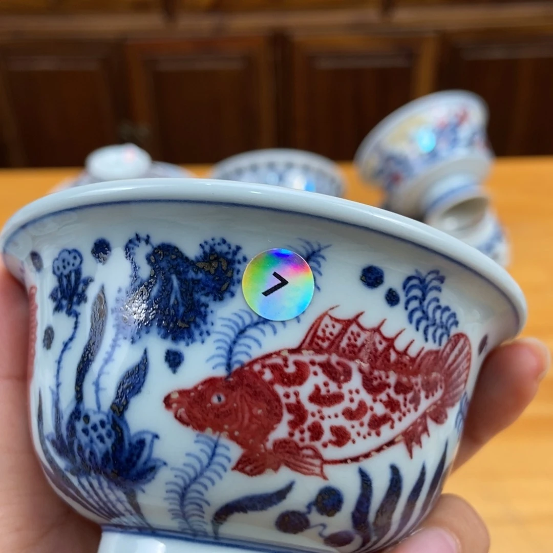手绘现代茶具非古董