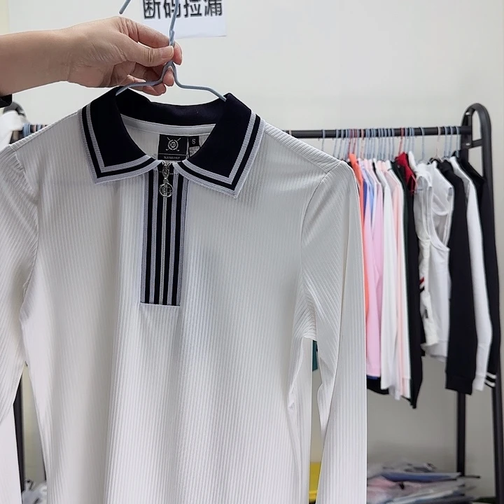 高***娜高尔夫长袖，24050白色S