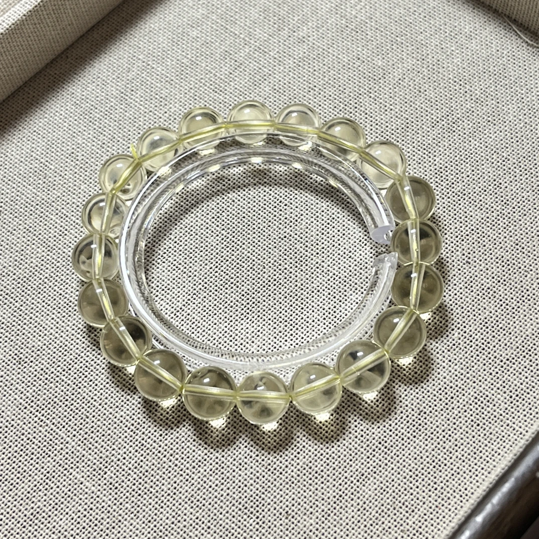 天然水晶黄水晶冰透财富百搭