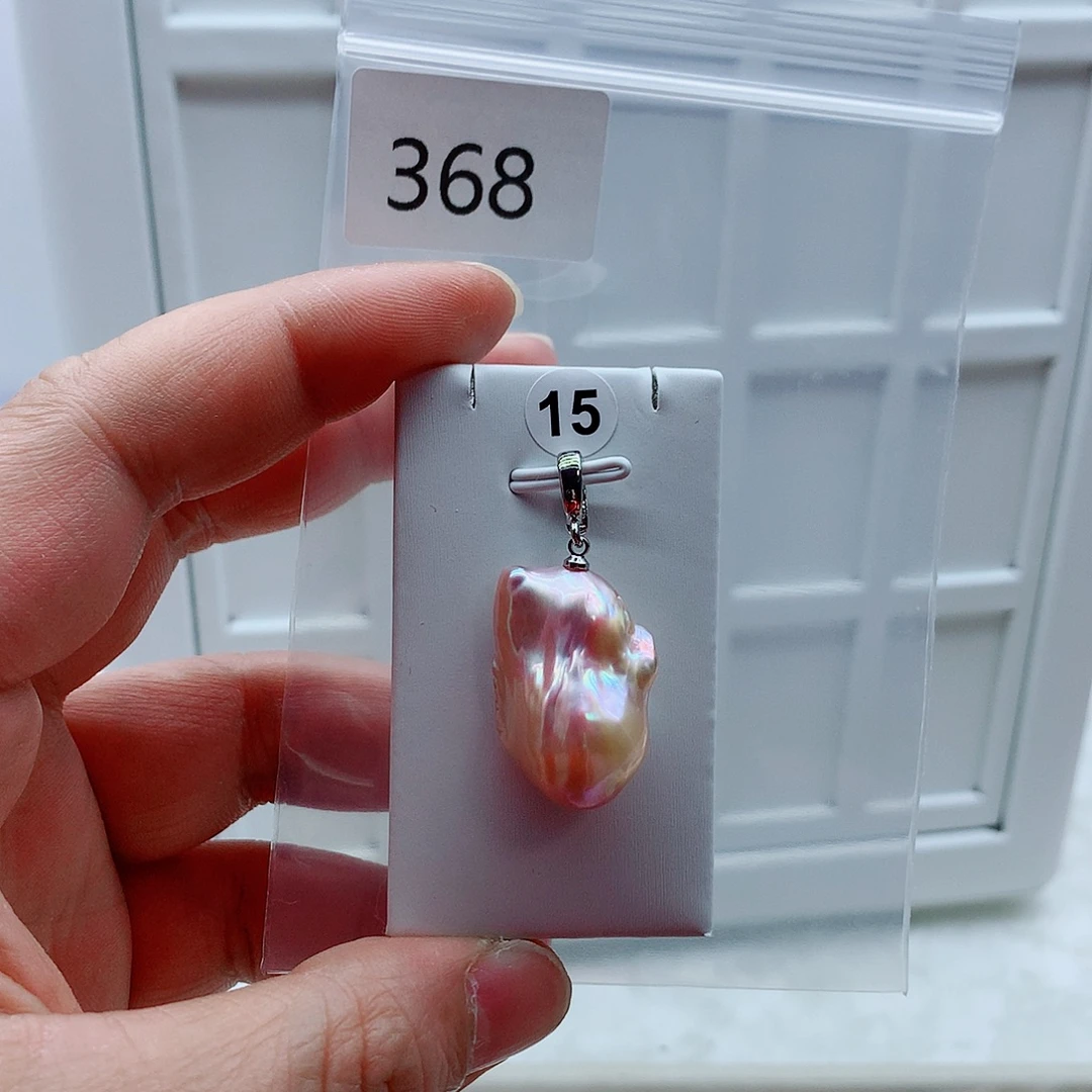 合金吊坠(不含链)淡水珍珠