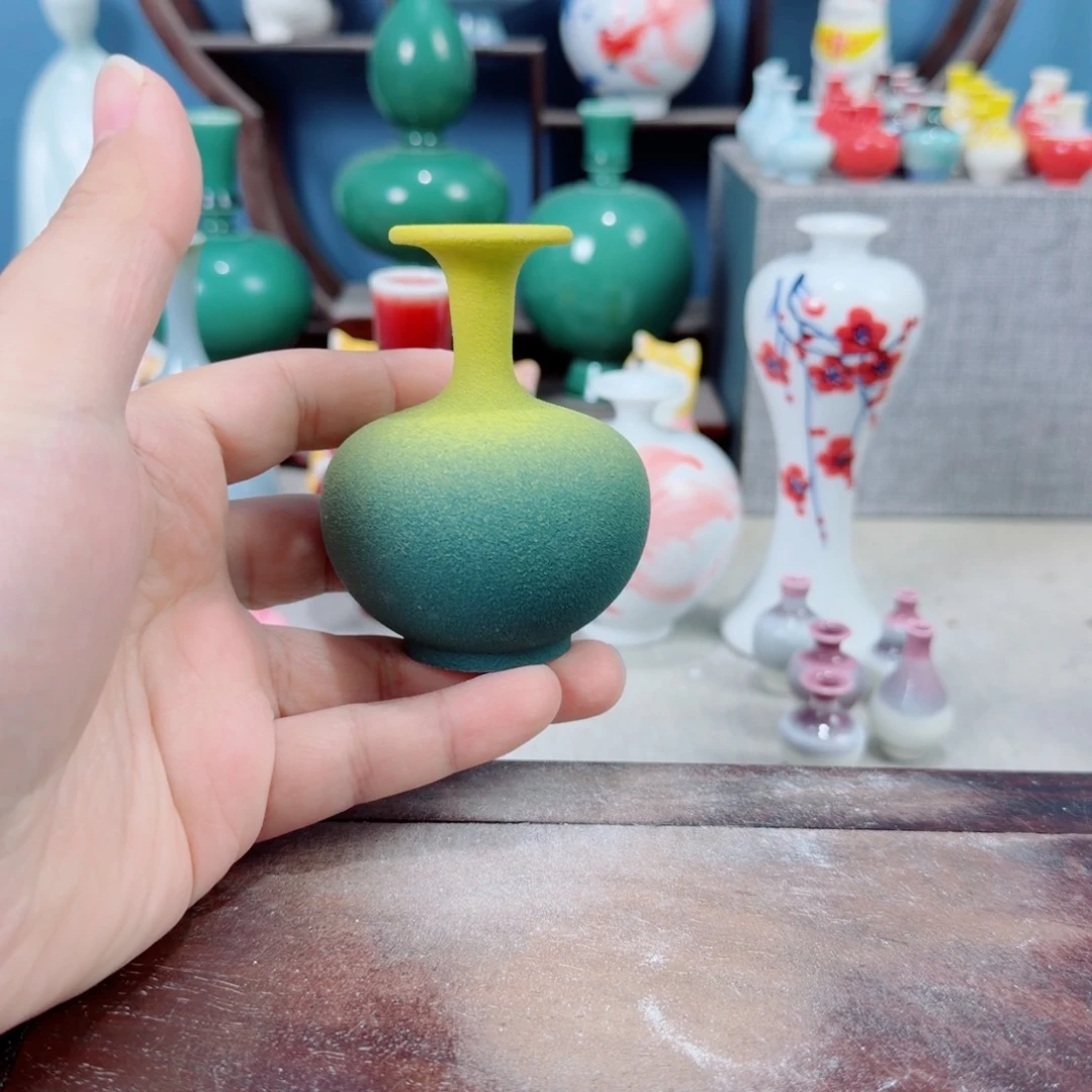 陶瓷手工小花器摆件